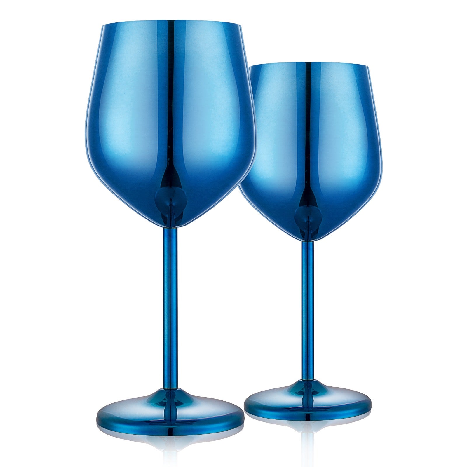 500ml (17 OZ) Stainless Steel Wine Glasses (Set of 2)