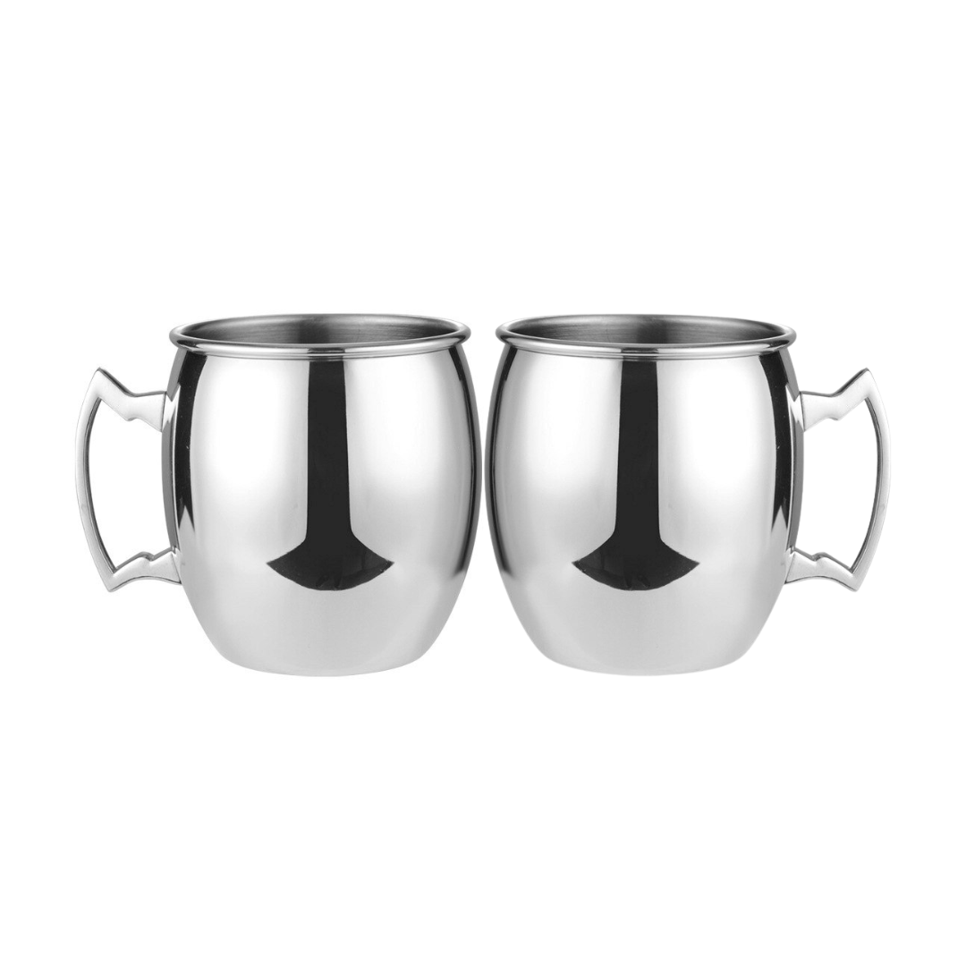 530ml (18 OZ) Stainless Steel Moscow Mule Mugs (Set of 2)